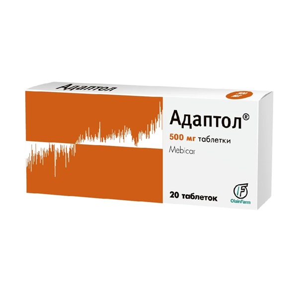 Адаптол таб 500мг№10х2