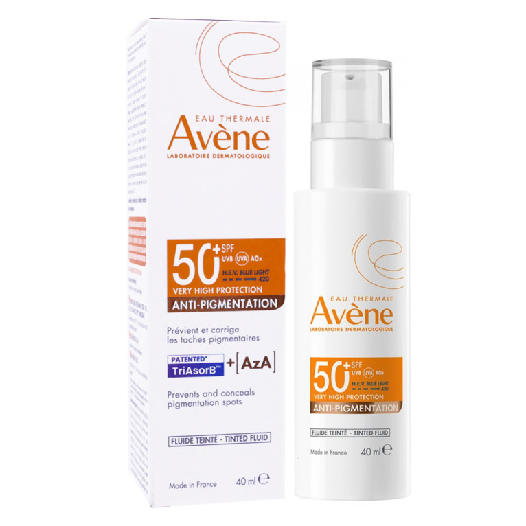 Флюид солнцезащитный SPF50+ против пигментации с тоном Avene Anti-pigmentation 40  мл