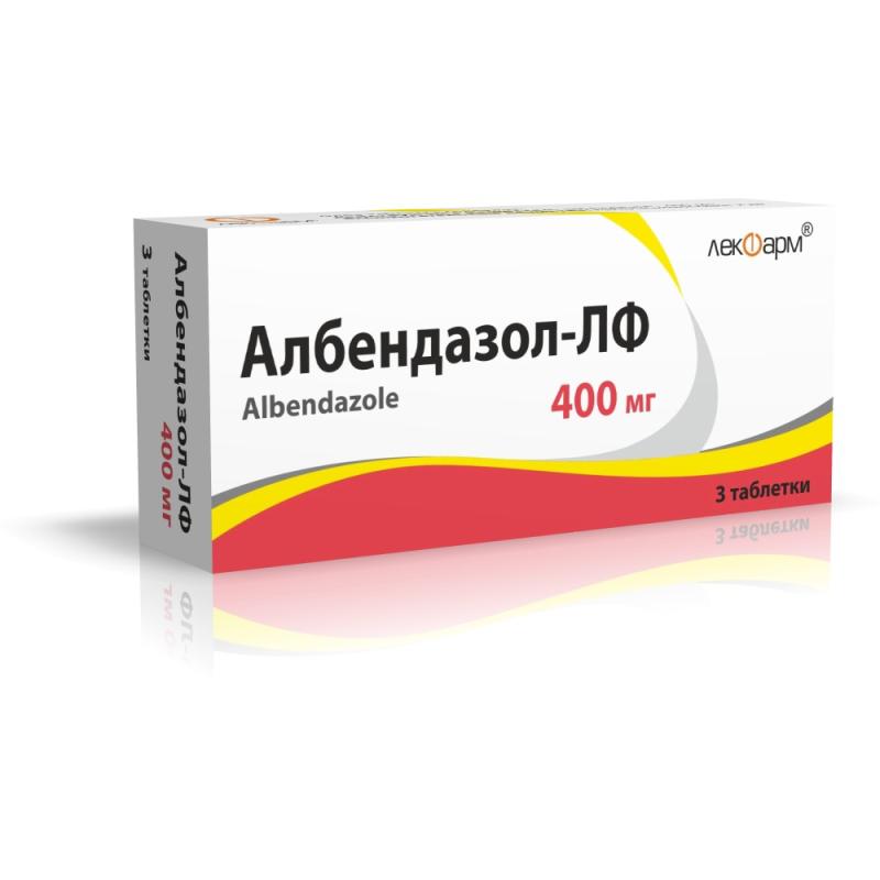 Албендазол-ЛФ таблетки 400мг N3