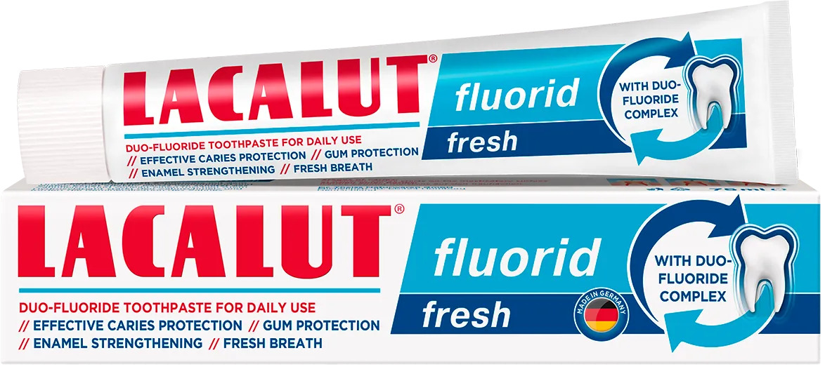 Зубная паста fiuorid fresh Lacalut 75  мл