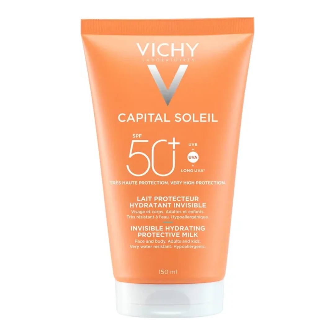 Молочко солнцезащтное  увлажняющее для лица и тела SPF50+ Vichy Capital Soleil 150  мл