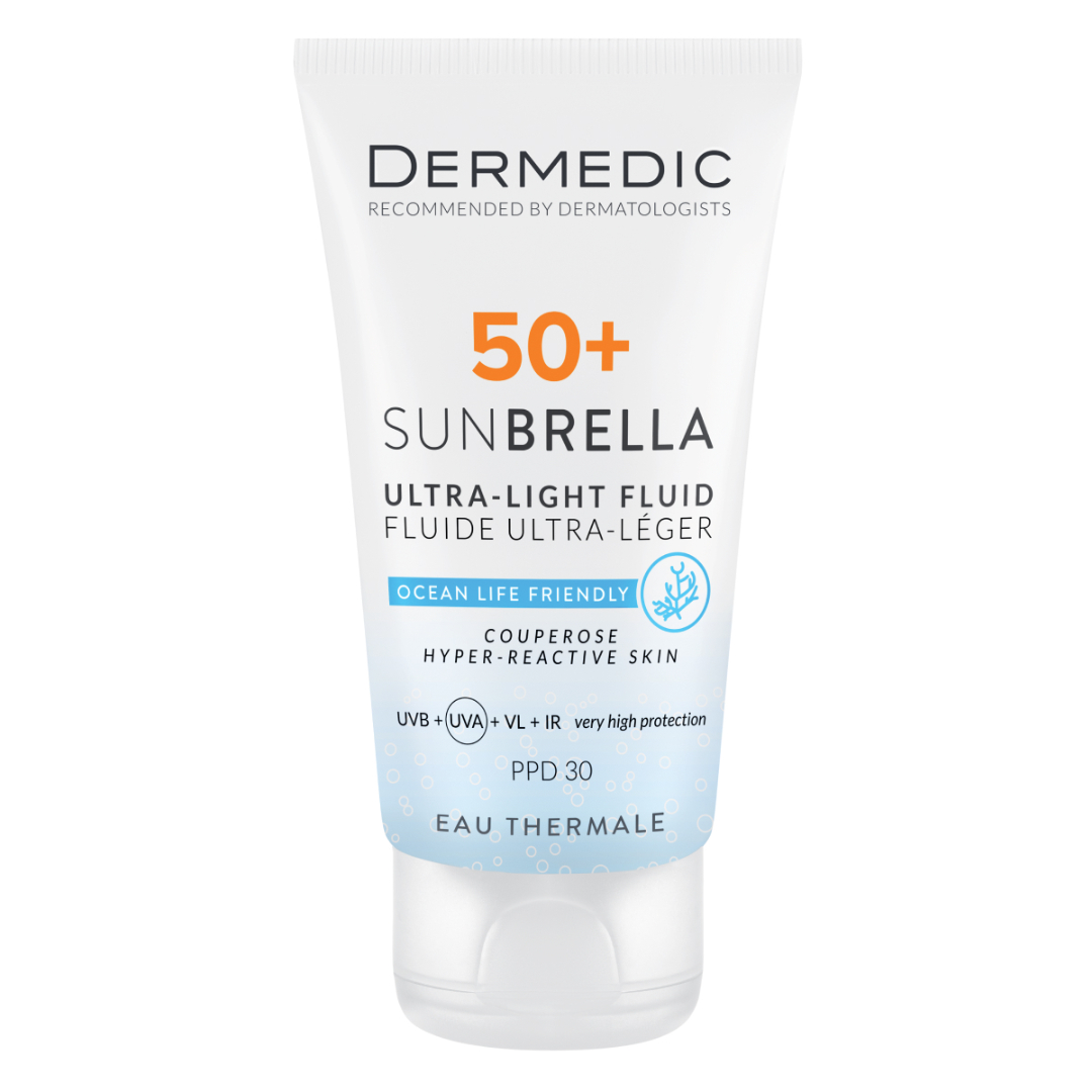 Флюид матирующий защитный SPF50+ Dermedic Sunbrella 40  мл