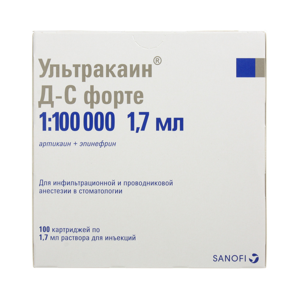 Ультракаин ДС форте 1.7 мл N100