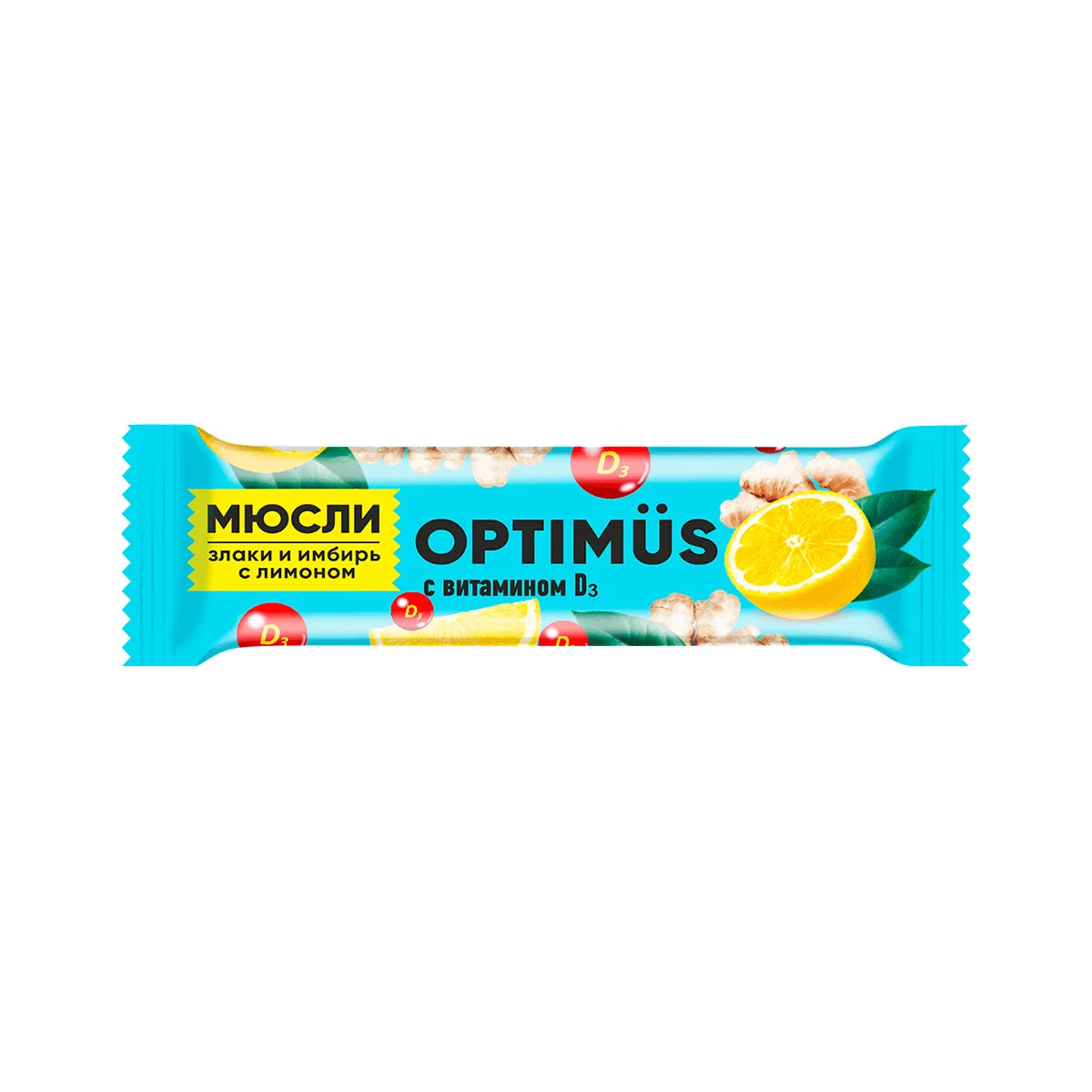 Мюсли-батончик Optimus Злаки и имбирь с лимоном и вит D3 20г Amateg 20 г Мюсли-батончик Optimus Злаки и имбирь с лимоном и вит D3 20г Amateg 20 г