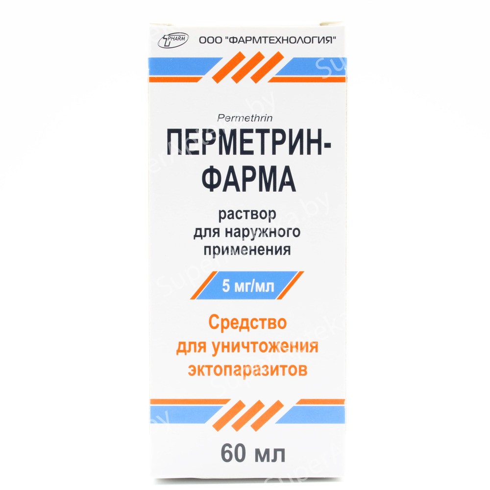 Перметрин-ФТ раствор для наружн прим 5мг/мл во фл 50мл в уп N1