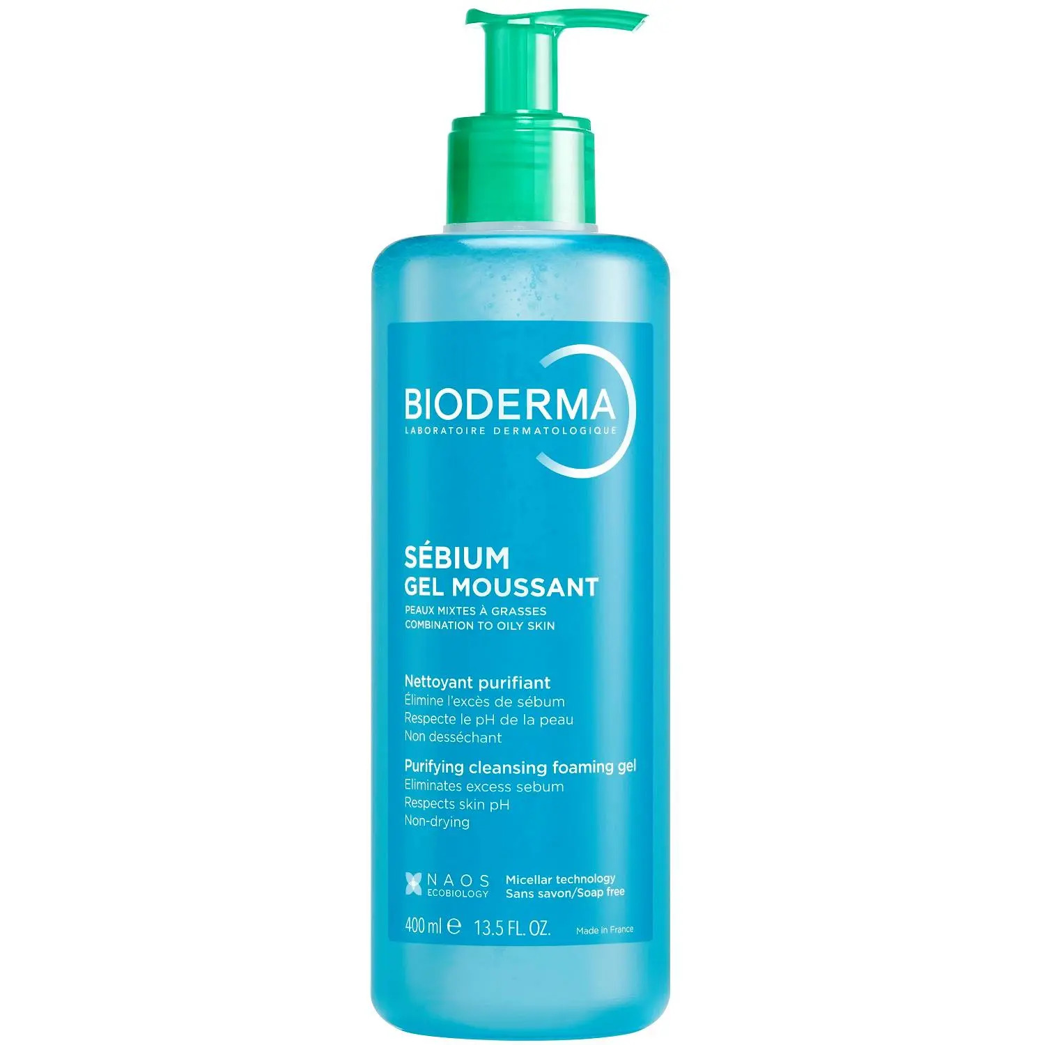 Гель для лица очищающий Bioderma Sebium 400  мл