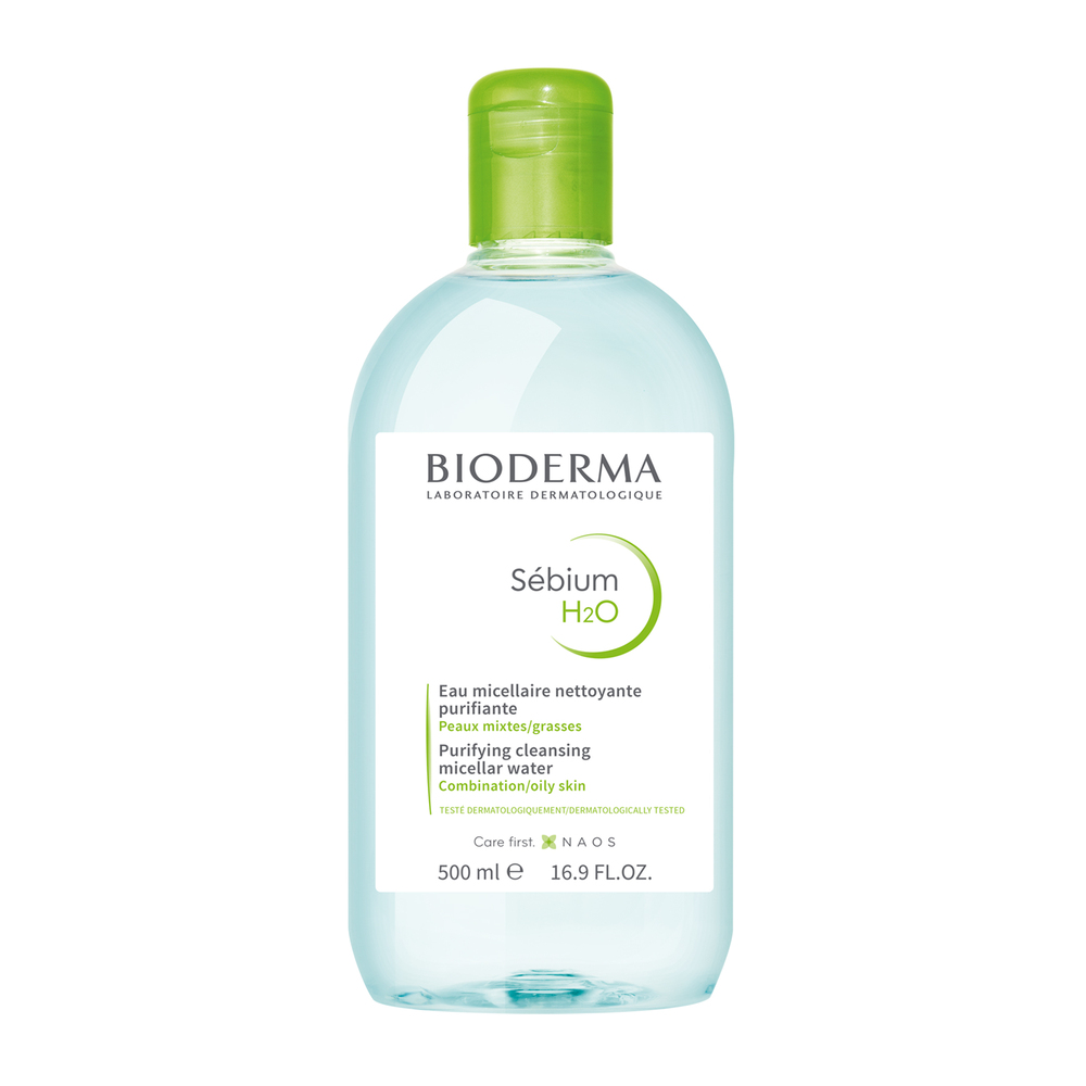 Вода мицеллярная Себиум H2O / Sebium H2O с помпой Bioderma Sebium 500  мл