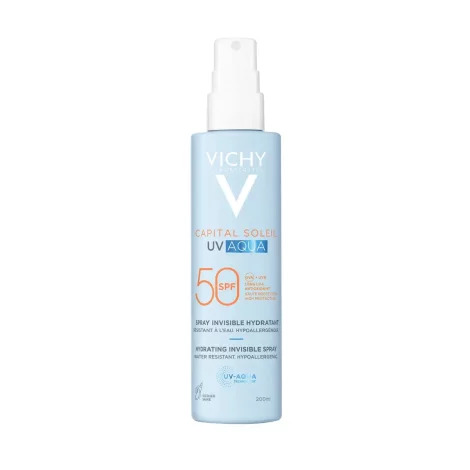 Спрей солнцезащитный увлажняющий невидимый SPF50 Vichy Capital Soleil 200 мл Спрей солнцезащитный увлажняющий невидимый SPF50 Vichy Capital Soleil 200 мл