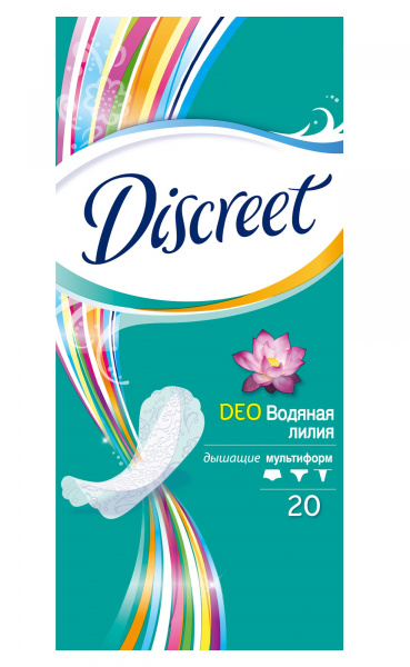 Discreet  Прок.гиг.ежедн.Deo 20 water lily multiform Discreet
