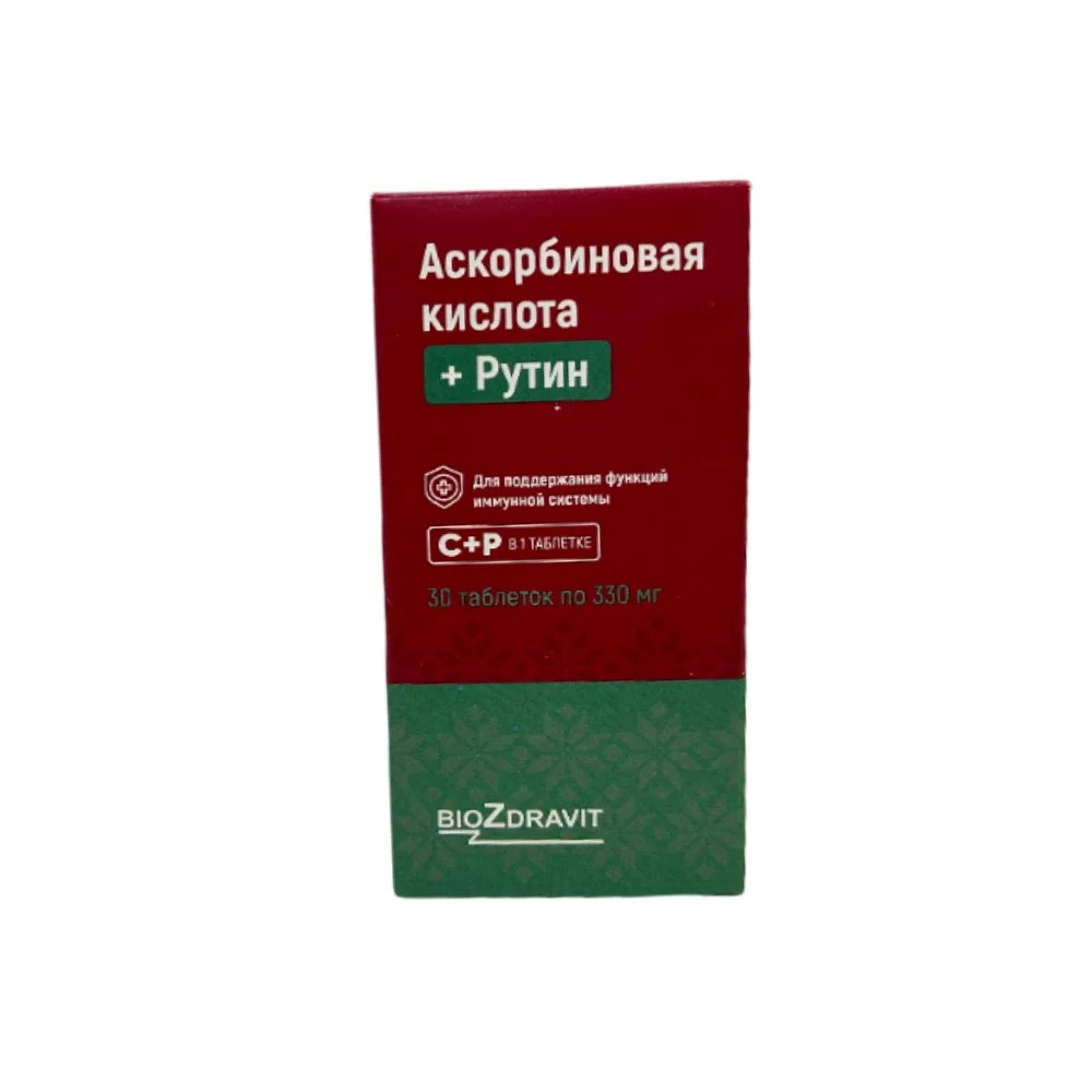 Аскорбиновая кислота+Рутин таблетки 330мг N30