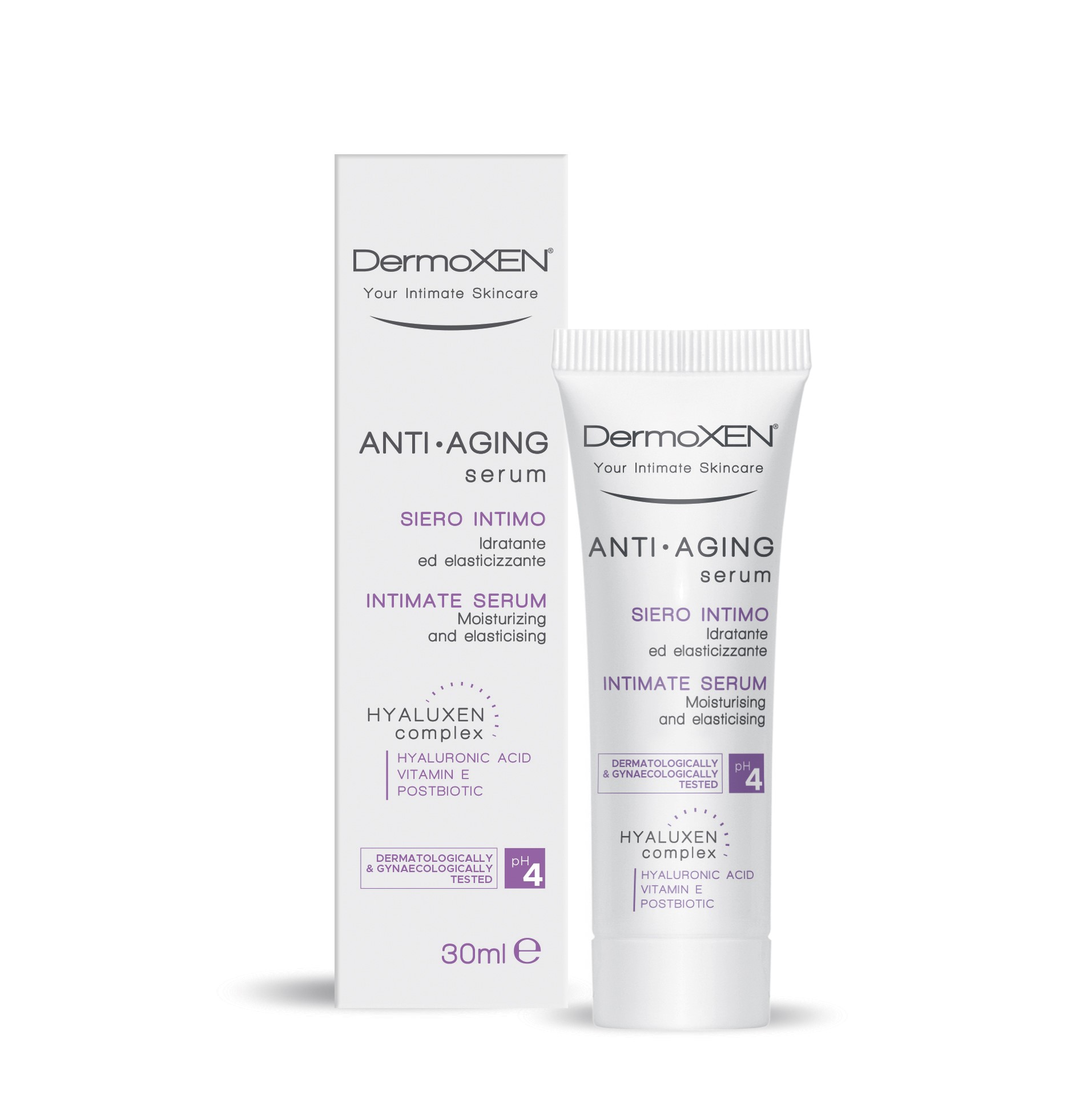 Сыворотка интимная увлажняющая с эффектом омоложения DermoXEN Anti-aging 30 мл