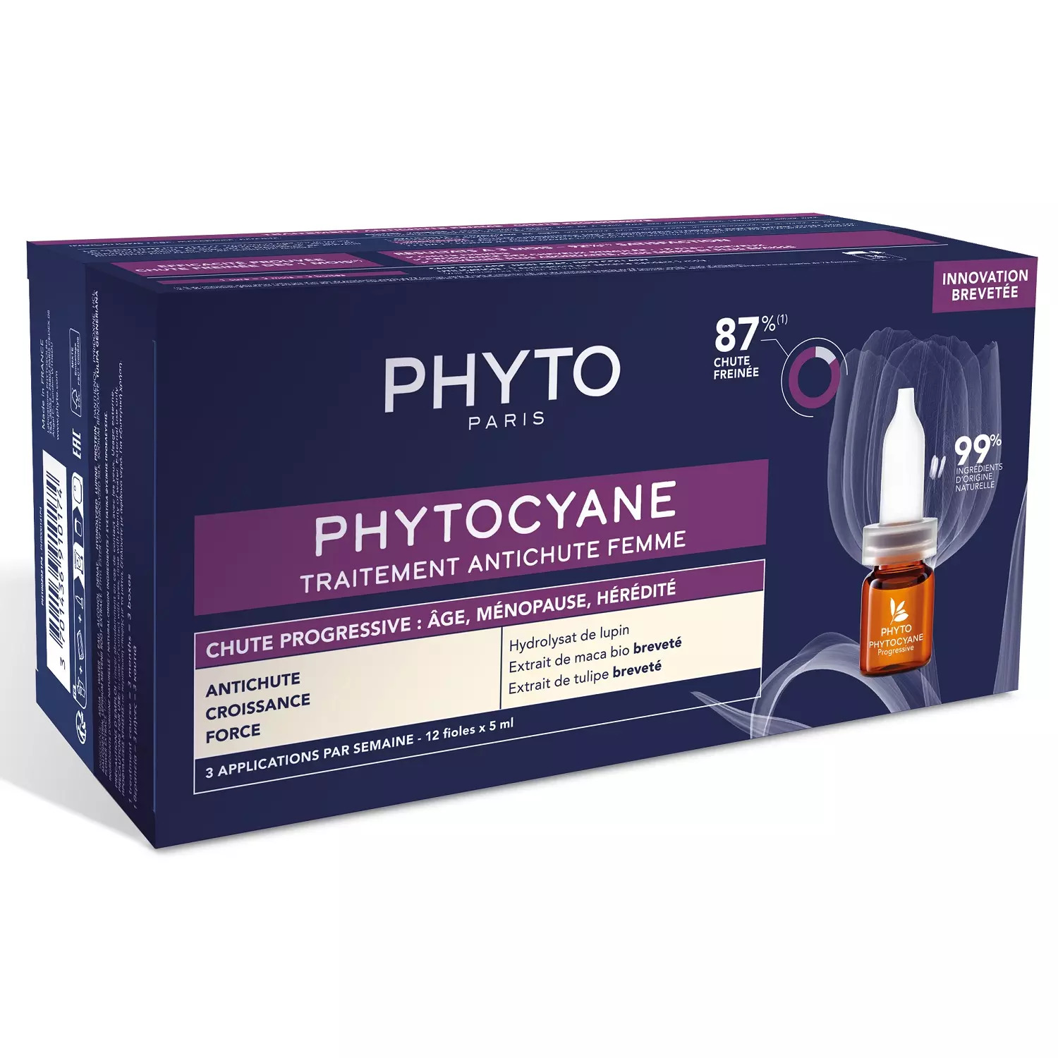 Сыворотка против выпадения волос для женщин 12*5мл PHYTO Phytocyane