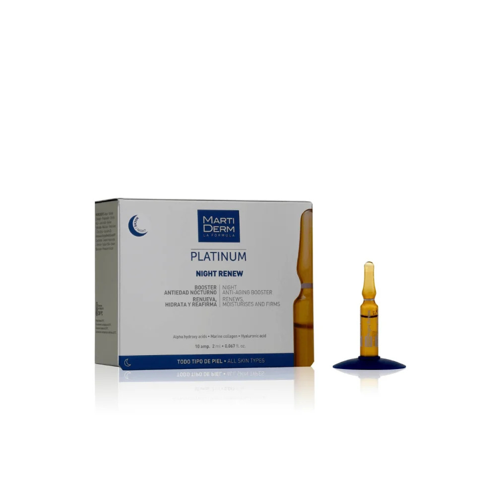 Сыворотка-уход Ночное восстановление Platinum 10*2мл MartiDerm