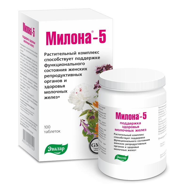 Милона-5 таблетки 0,5г N100 Эвалар
