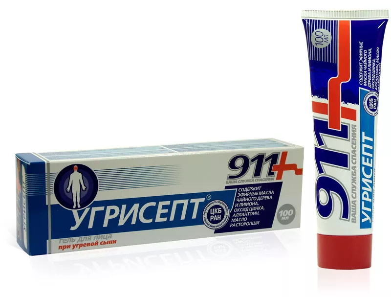 Гель-бальзам для лица «Угрисепт» 911 100  мл