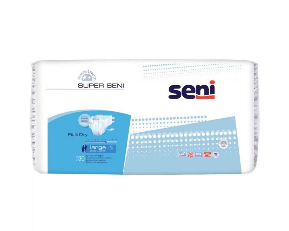 Подгузники для взрослых, дышашие Large Seni Air 1  шт